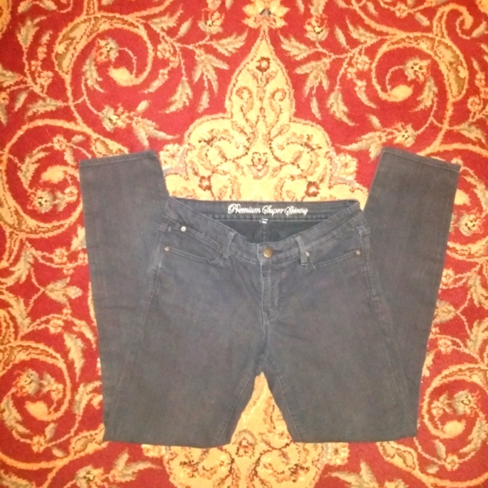 Gap Retro Premium Black super skinny Jeans womens size 10
